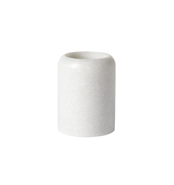 Photo of the Velina Marble | Toothbrush Holder ensemble.