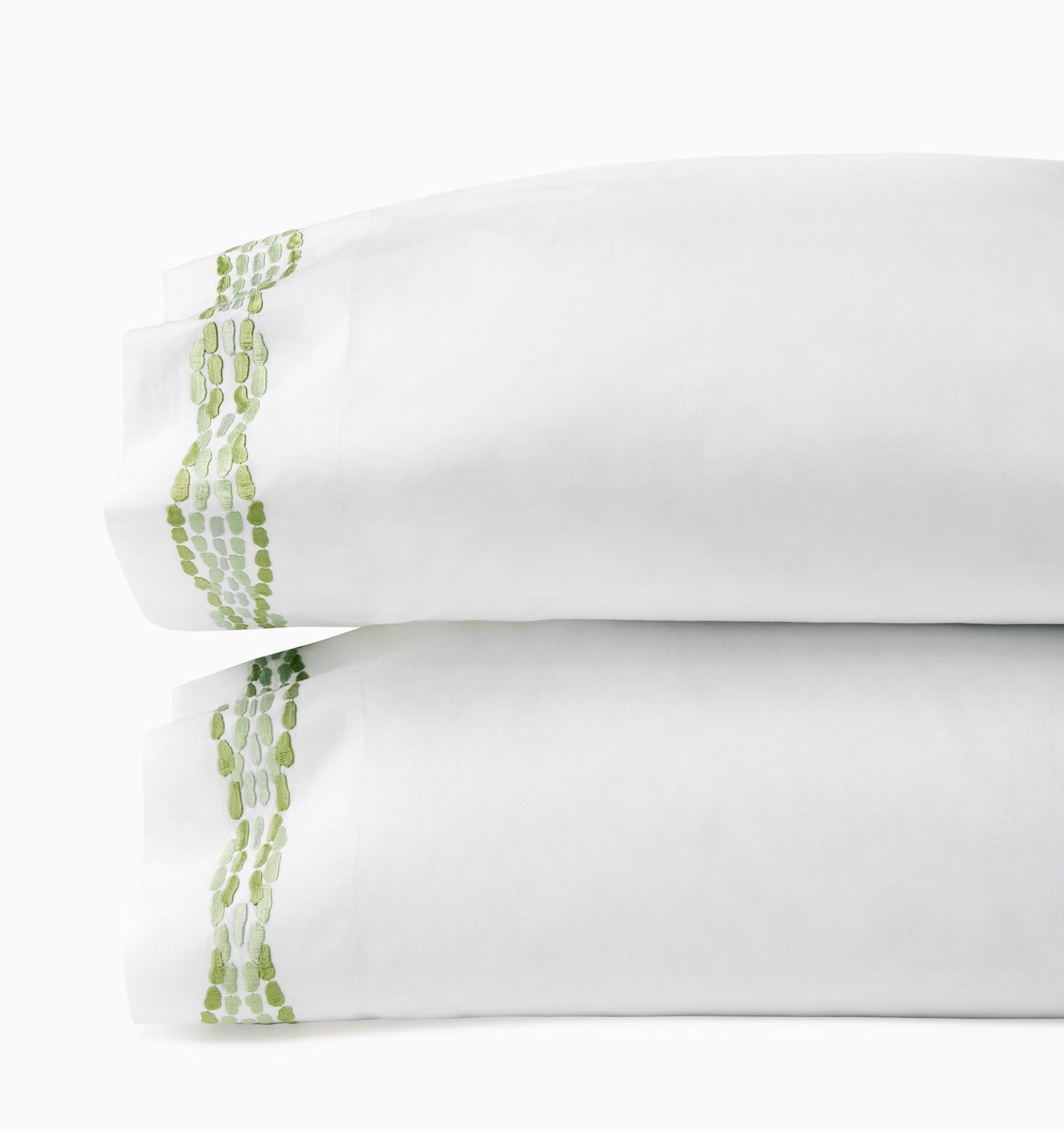 Sferra Cobblestones | Pillowcase White/Green