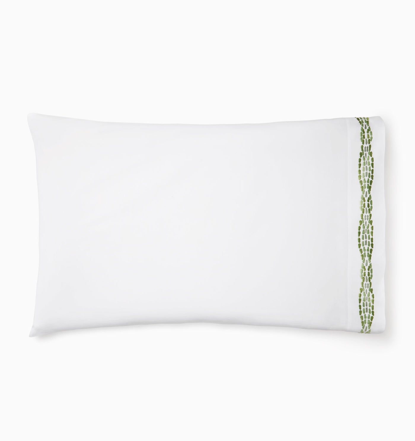 Sferra Cobblestones | Pillowcase White/Green