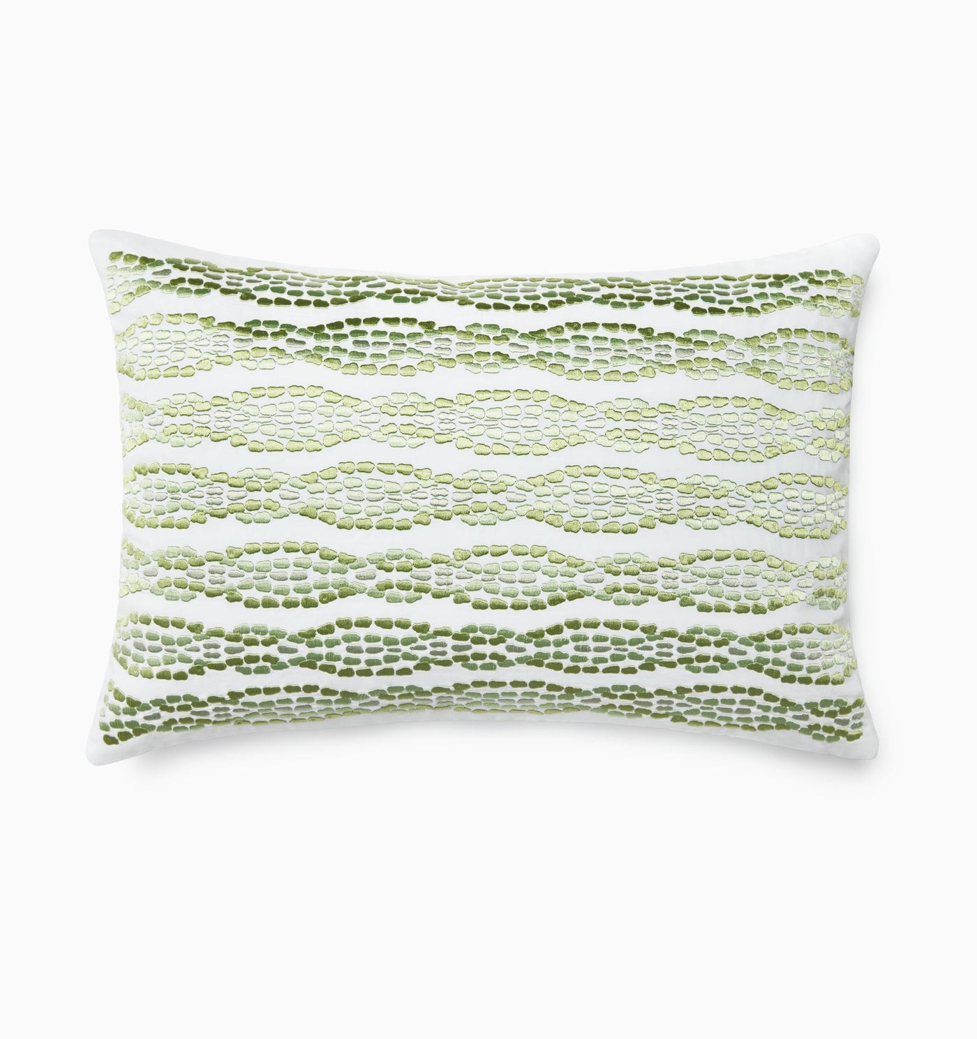 Sferra Cobblestones 12x18 | Decorative Pillow White/Green