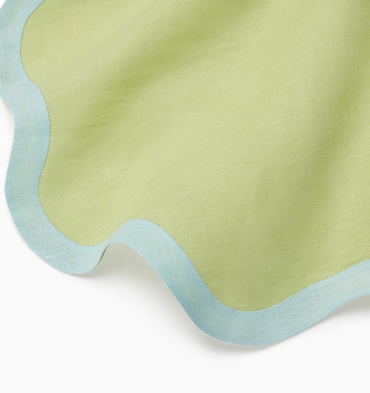 Sferra Ondulato | Cocktail Napkin Kiwi/Clearwater