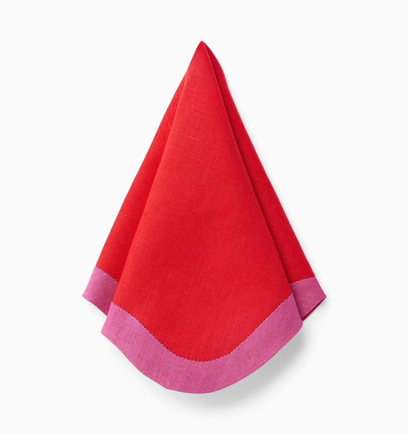 Sferra Ondulato | Dinner Napkin Poppy/Flamingo