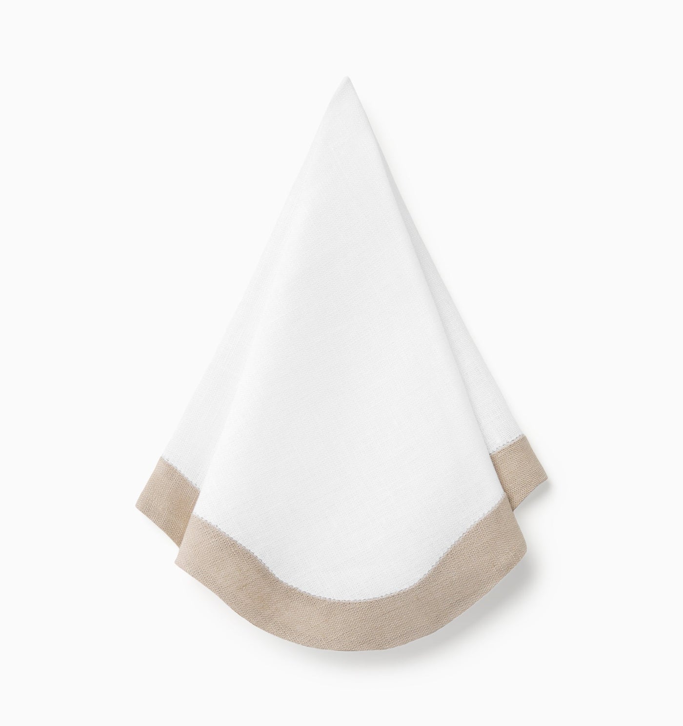 Sferra Ondulato | Dinner Napkin White/Natural