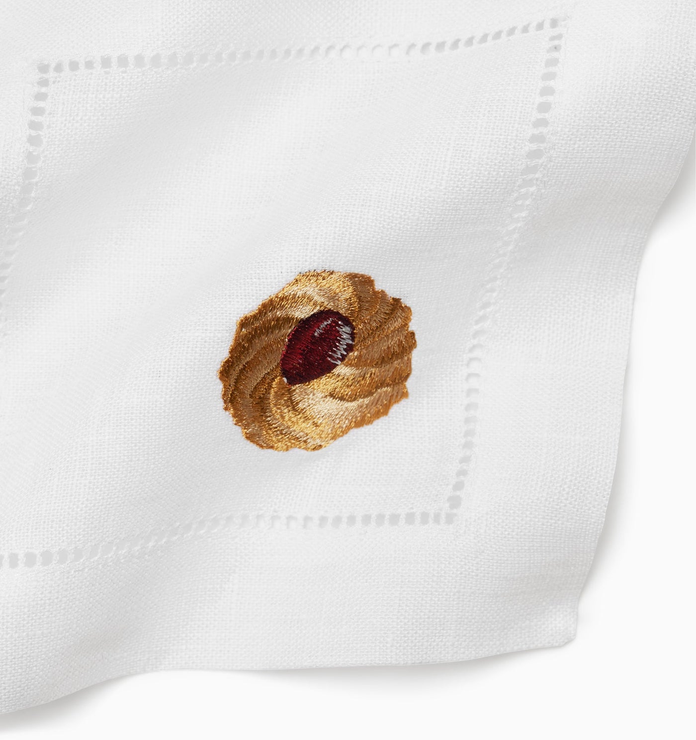 Sferra Biscotto | Cocktail Napkin Whilte/Multi