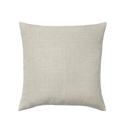 Sferra Calasetta decorative pillow in ivory with subtle woven stripe texture.