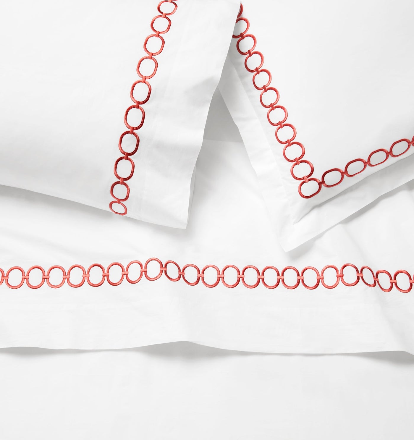 Sferra Catena | Pillowcase White/Sea