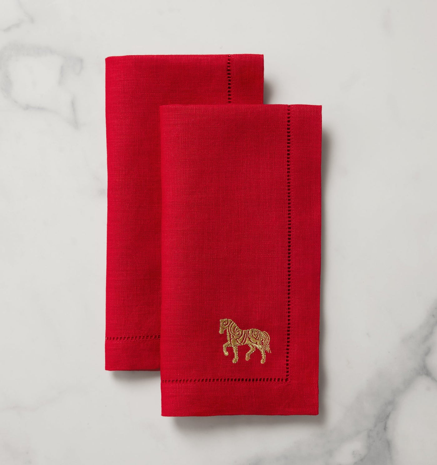 Sferra Year of the Horse | Dinner Napkin Red/Gold