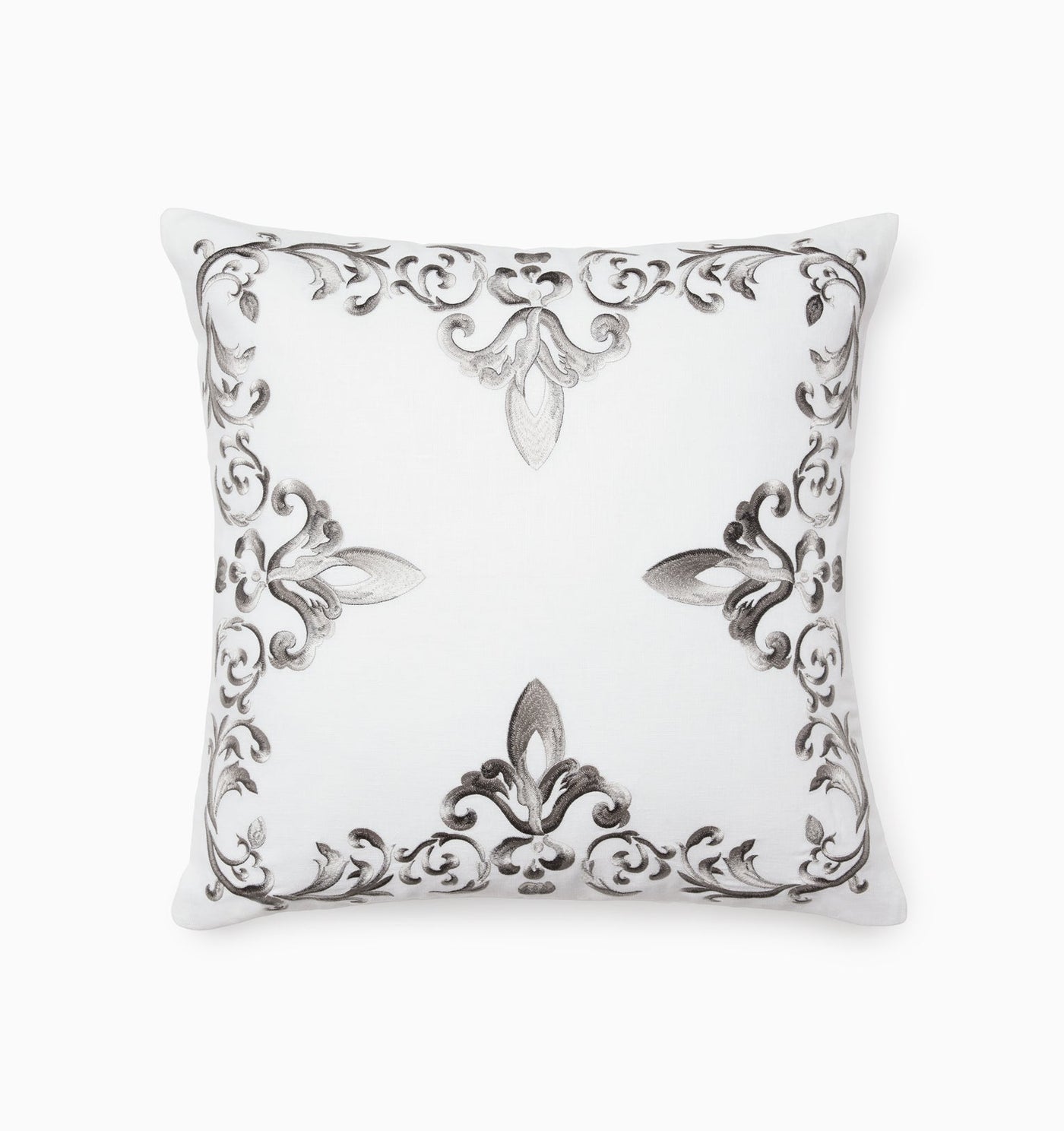 Sferra Umbria | Decorative Pillow White/Gunmetal