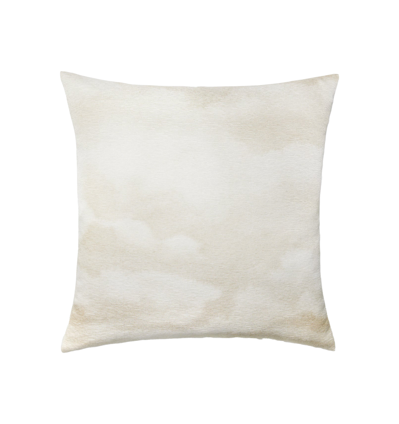 Sferra Nebbia decorative pillow in ivory with soft champagne watercolor pattern.