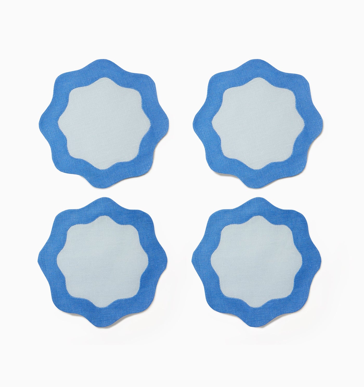 Sferra Ondulato | Cocktail Napkin Sky/Cobalt