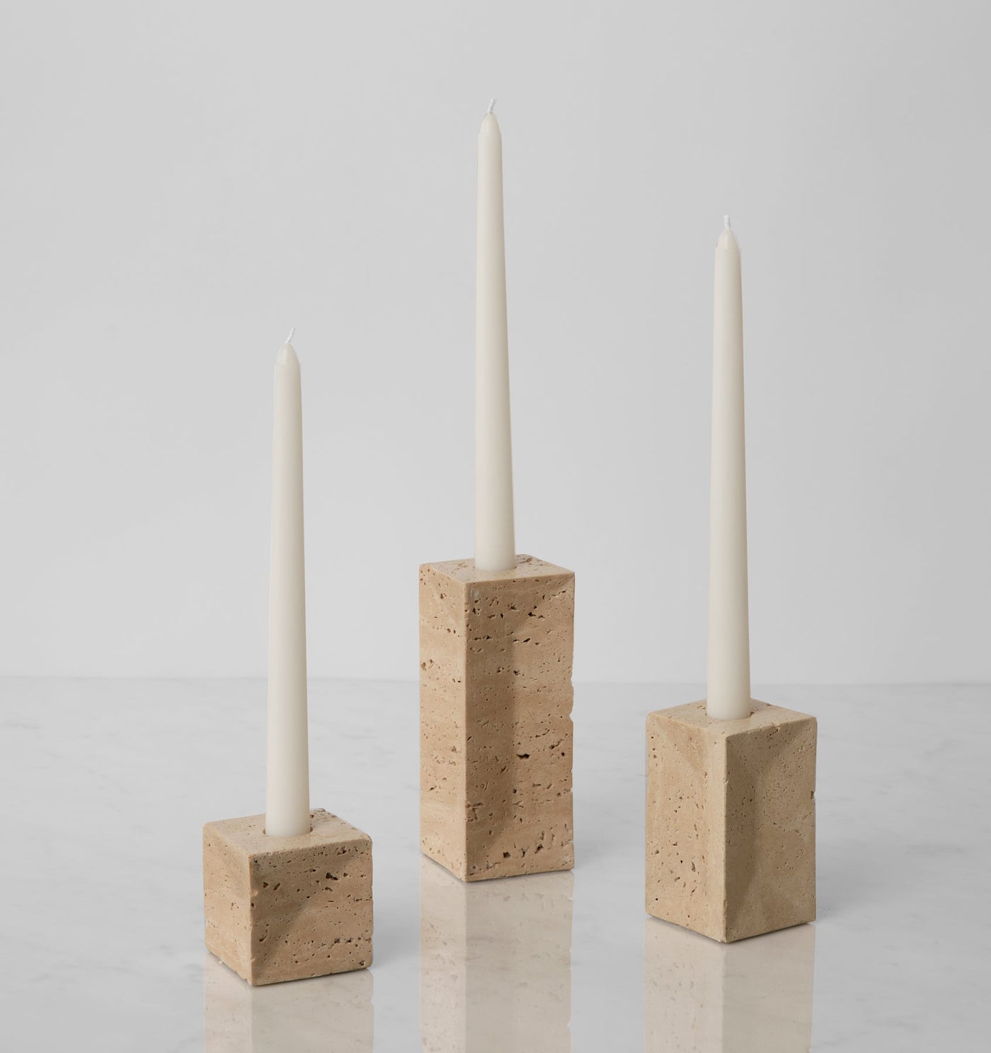 Sferra Travertino | Candle Holder