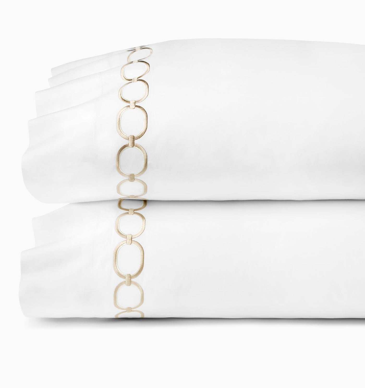 Sferra Catena | Pillowcase White/Sand