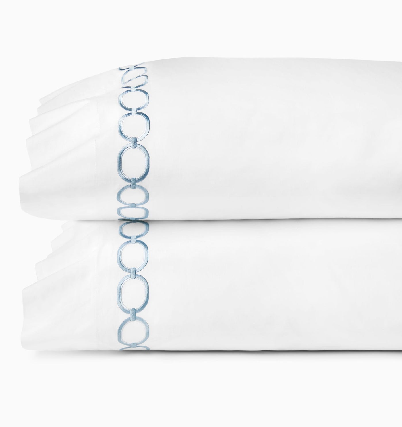Sferra Catena | Pillowcase White/Sea