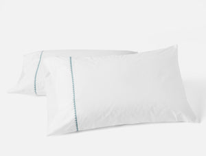 Photo of the Floret Embroidered | Pillowcase, Pair ensemble.