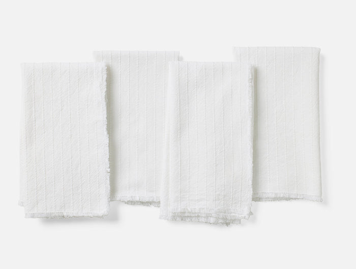 Photo of the Fringe Stripe | Napkin Set ensemble.