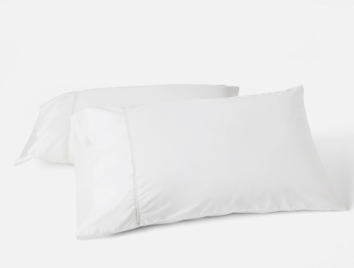 Photo of the Lattice Percale | Pillowcase, Pair ensemble.