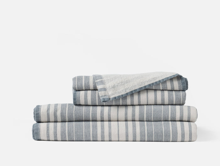 Photo of the Sycamore Cotton Linen | Bath Towel ensemble.