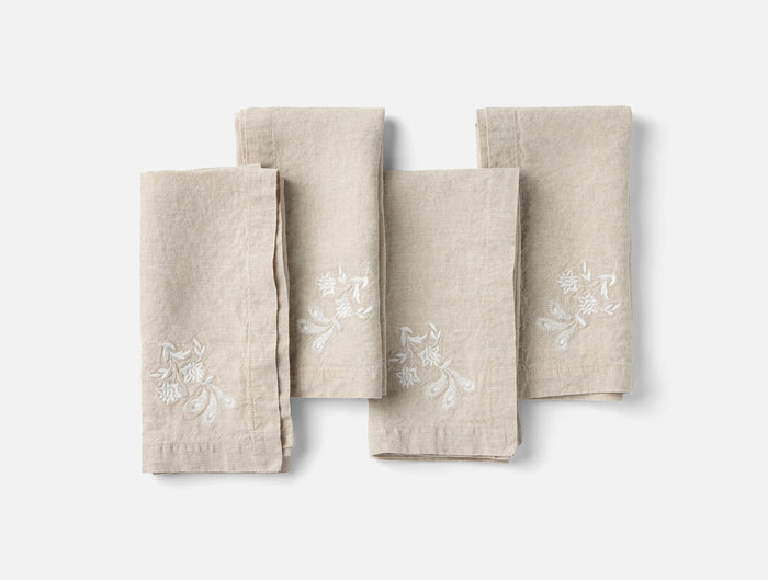 Photo of the Verbena Embroidered | Napkin Set ensemble.