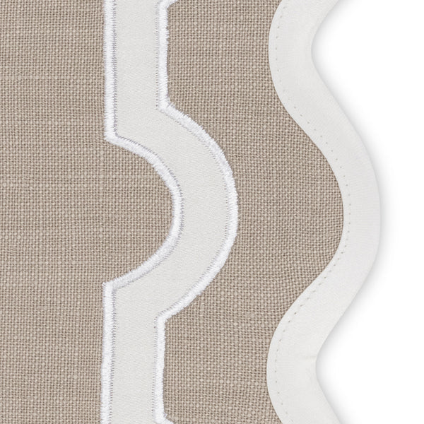 Mirasol | Scalloped Linen Guest Towel Set