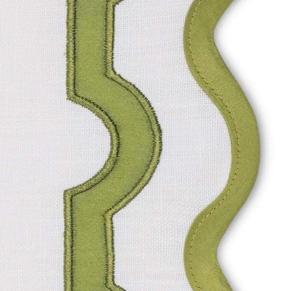 Mirasol | Scalloped Linen Guest Towel Set