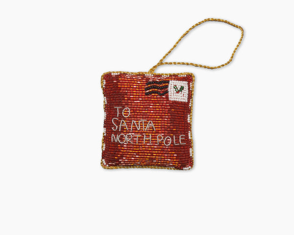 Photo of the Santa Letter Ornament ensemble.