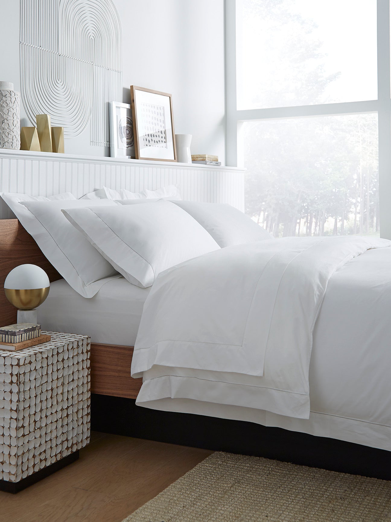 Image of Sferra Celeste bedding White.