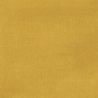 Close-up of Sferra Festival table runner in saffron linen weave texture.