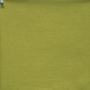 Close-up of Sferra Festival table runner in chartreuse linen weave texture.