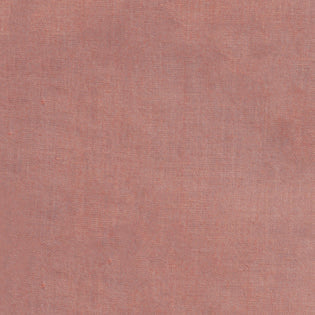 Close-up of dusty rose linen weave texture on Sferra Festival table runner.