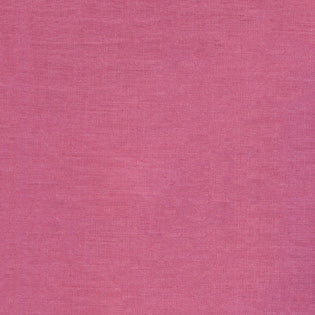 Rose linen table runner fabric close-up with subtle woven texture.