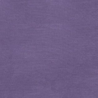 Close-up of Sferra Festival table runner in amethyst linen fabric texture.