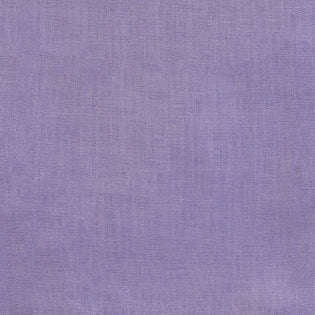 Lavender cotton-linen blend fabric close-up showing fine woven texture.