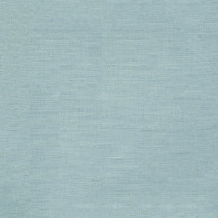 Close-up of Sferra Festival cocktail napkin in aqua, showing linen weave texture.