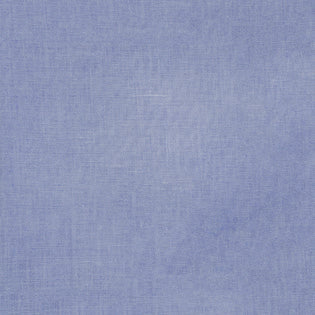 Close-up of periwinkle linen-cotton weave texture on Sferra Festival tablecloth.