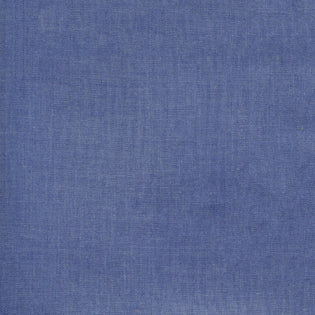 Close-up of Sferra Festival table runner in periwinkle linen fabric texture.