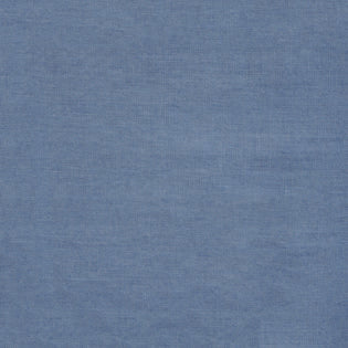 Close-up of Sferra Festival linen weave texture in slate blue.
