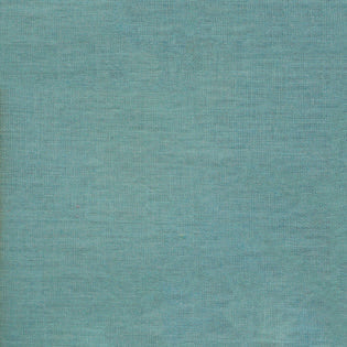 Close-up of Sferra Festival tablecloth fabric in teal, showing woven linen texture.