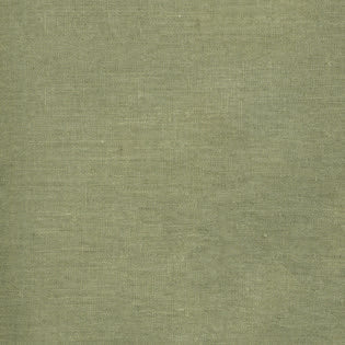 Close-up of sage green linen weave texture.