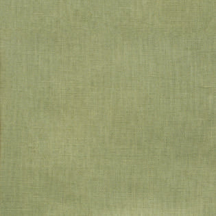 Close-up of sage green linen weave texture on Sferra Festival table runner.