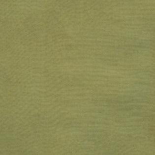Close-up of sage green linen weave texture.