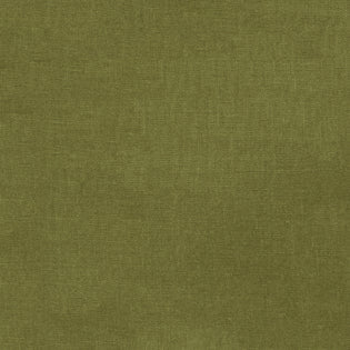 Close-up of olive green linen fabric texture, Festival cocktail napkin by Sferra.