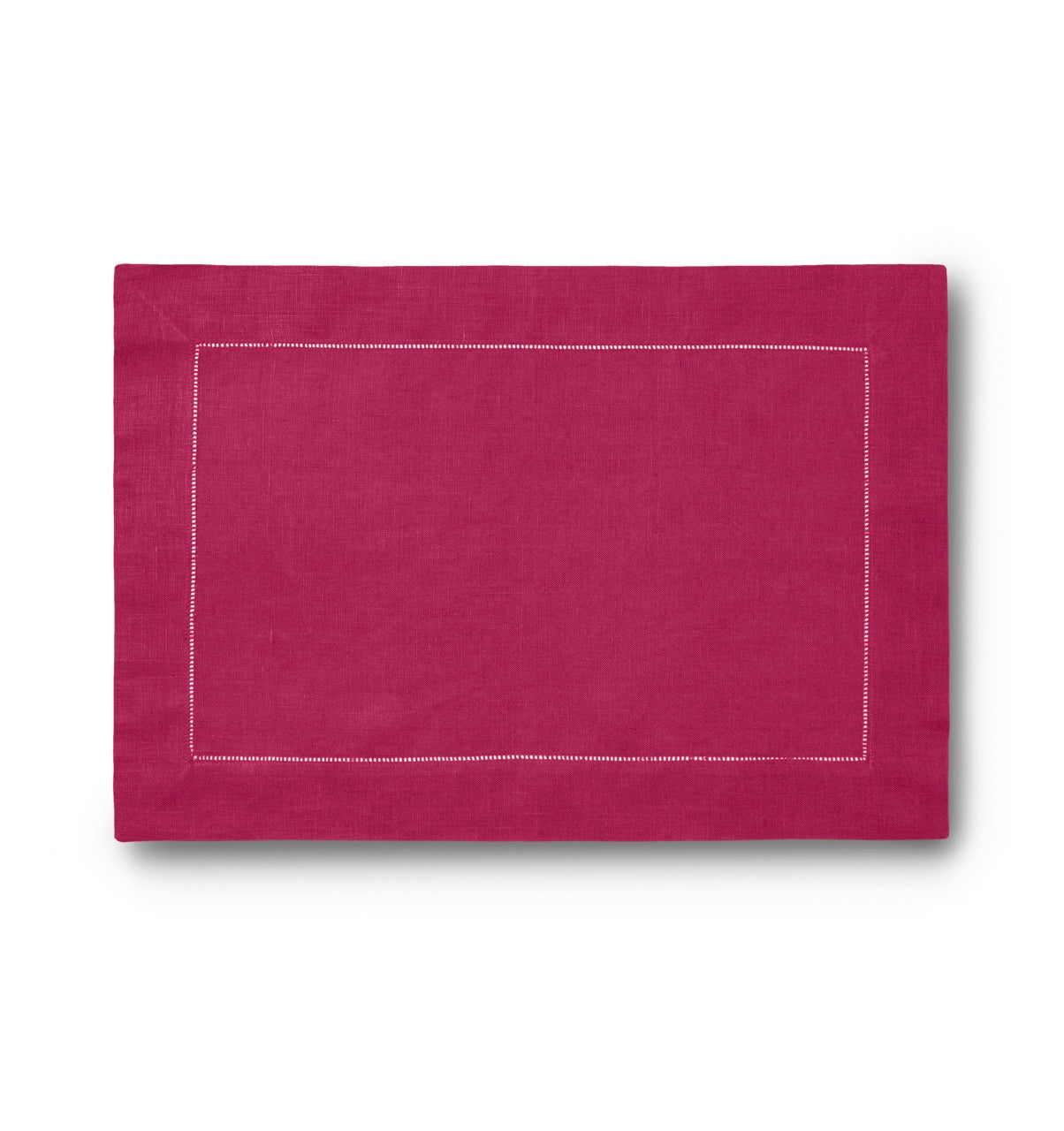 Image of Sferra Festival placemat in color BERRY.