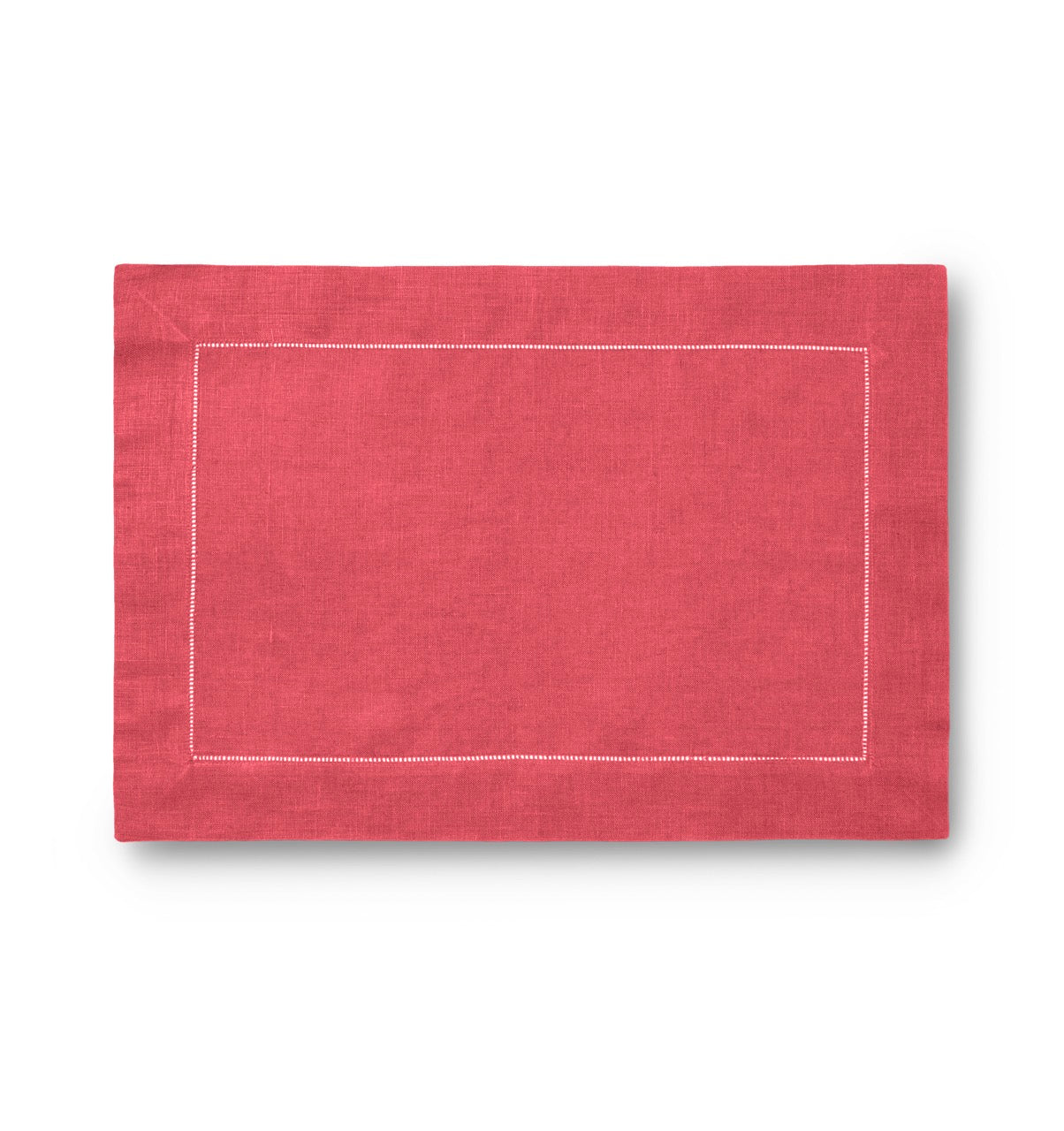 Image of Sferra Festival placemat in color CORAL.