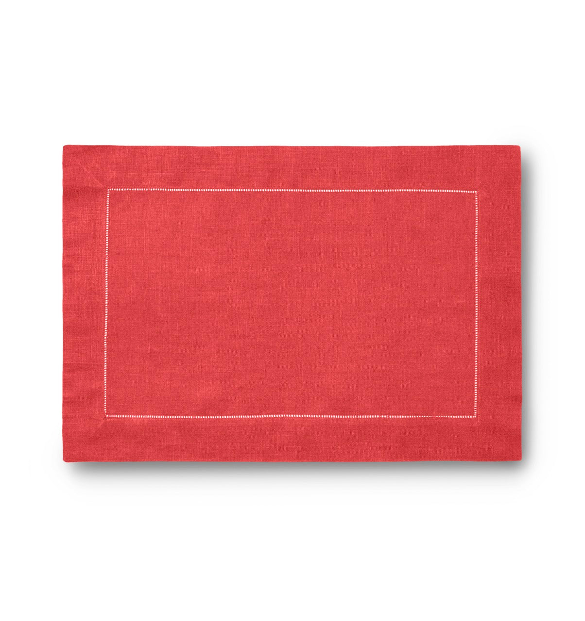 Image of Sferra Festival placemat in color POPPY.