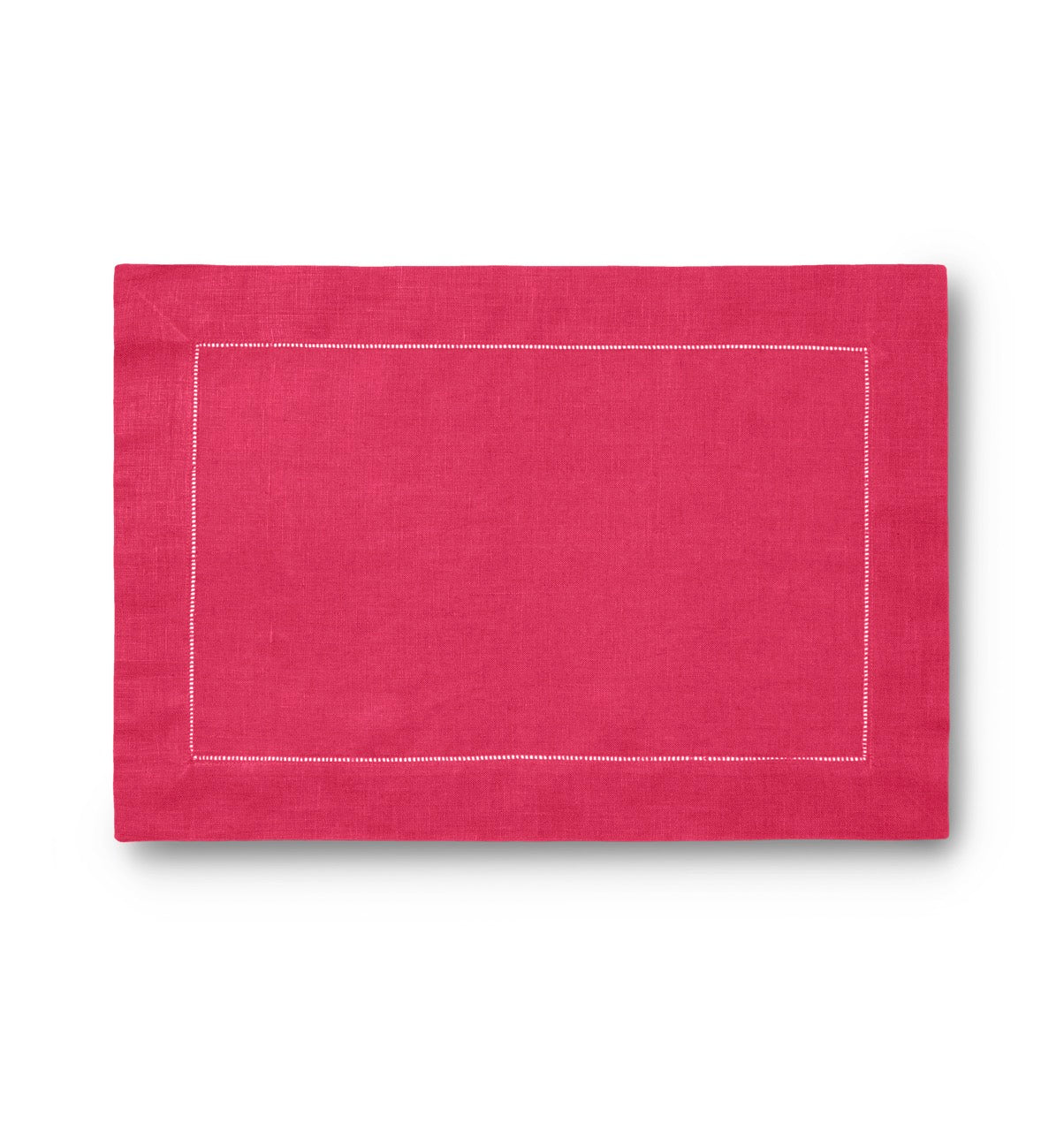 Image of Sferra Festival placemat in color RASPBERRY.