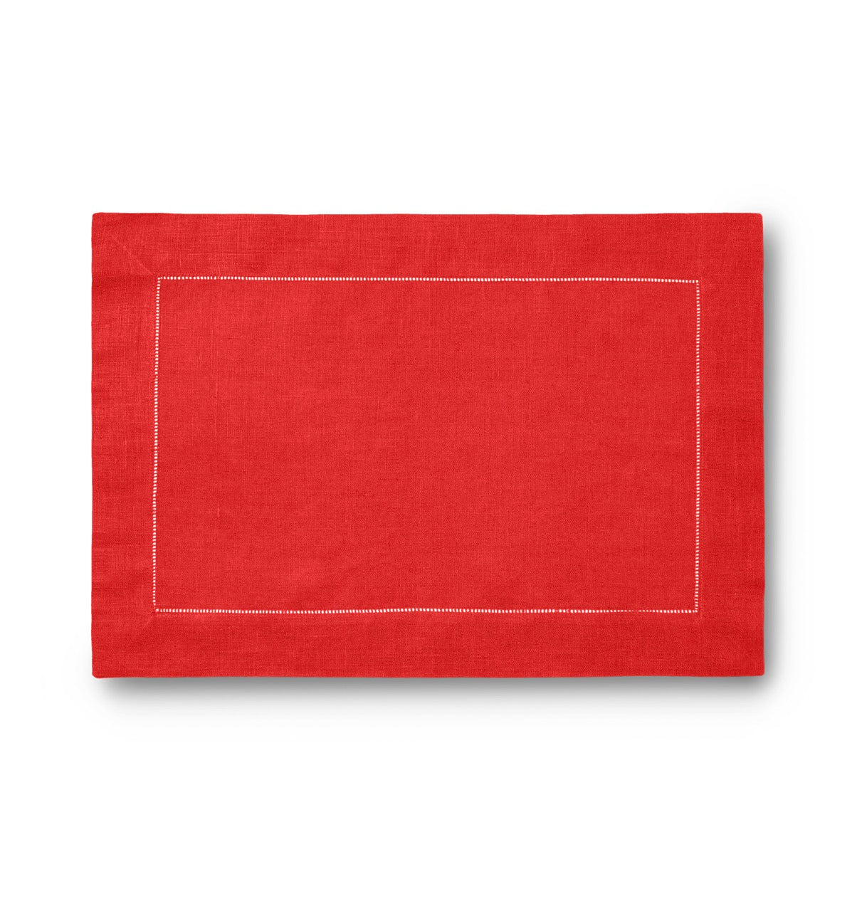 Image of Sferra Festival placemat in color RED.