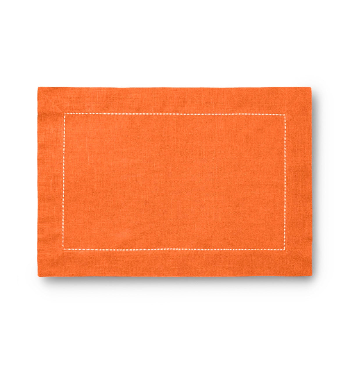 Image of Sferra Festival placemat in color TANGERINE.