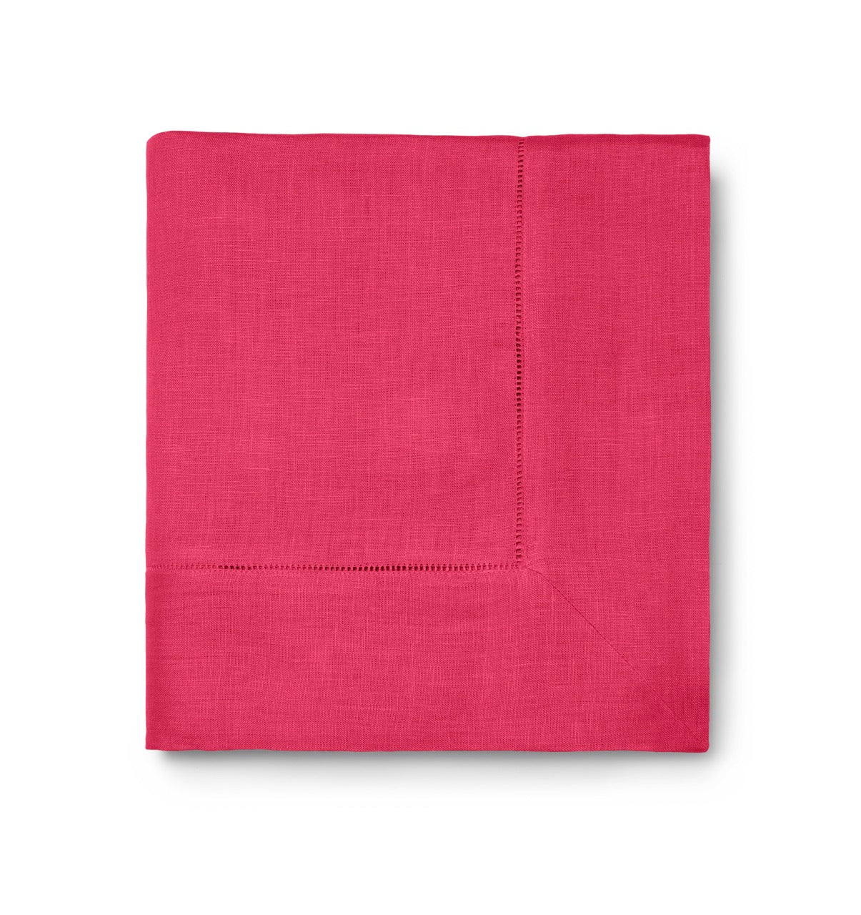 Image of Sferra Festival tablecloth in color RASPBERRY.