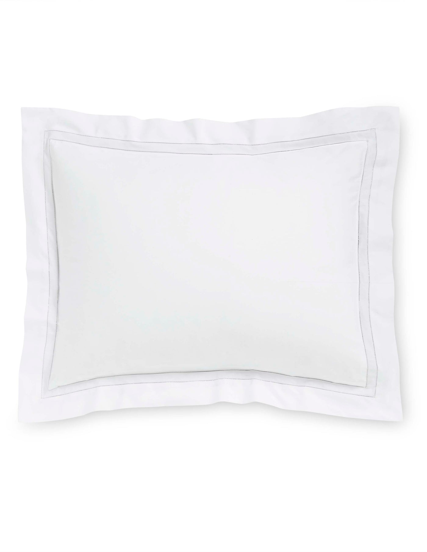 Image of Sferra Finna White pillow sham.