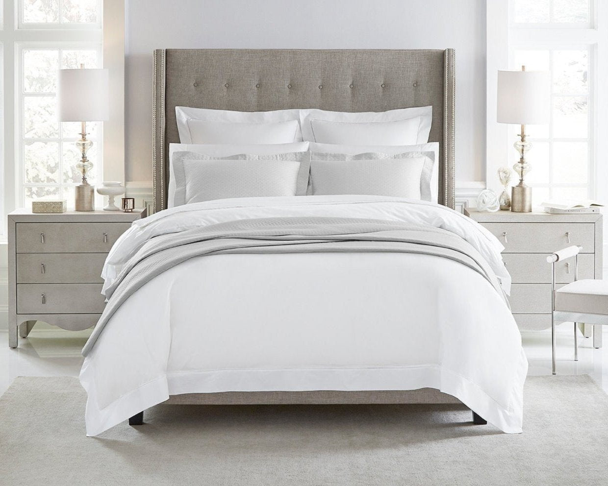 Image of Sferra Giza45 Percale bedding.